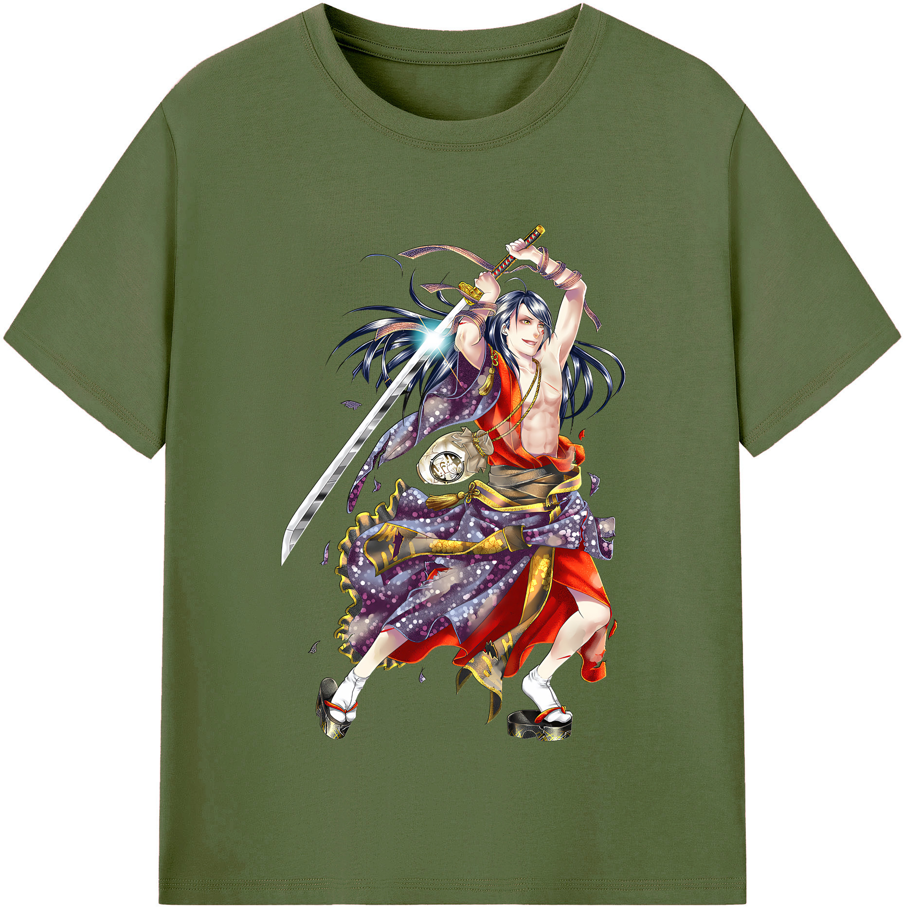 （画像用） 刀剣乱舞 Touken Ranbu 綿100％半袖Tシャツ（フロントプリント）